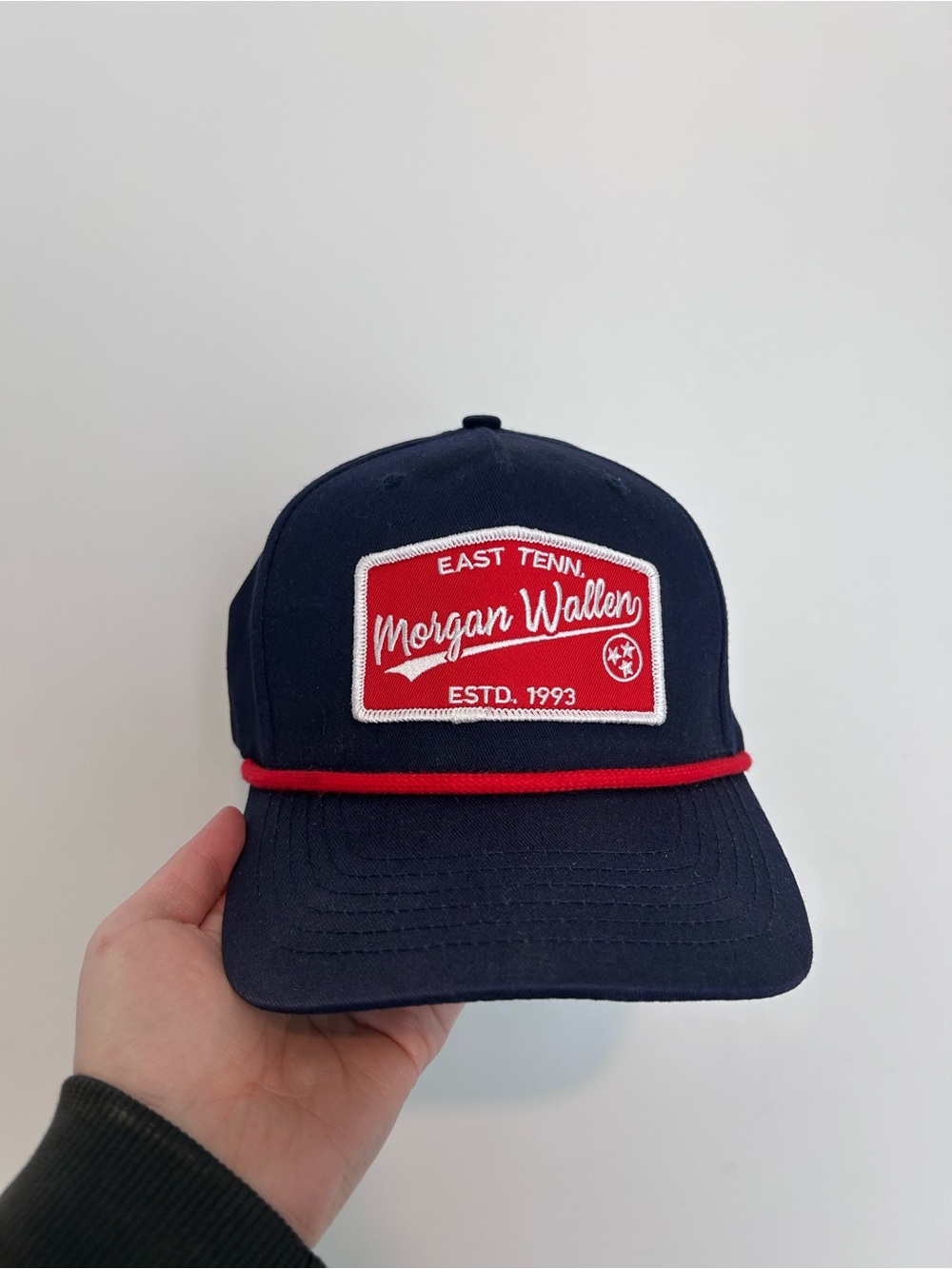 Morgan Wallen Official Tour Merchandise Navy Rope Trucker Hat East Tennessee